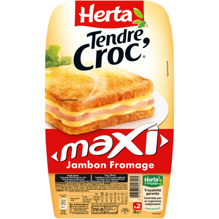 Tendre Croc' Croque-Monsieur Maxi Jambon Fromage